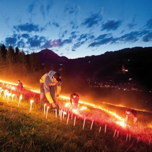 Sonnwendfeuer am Wilden Kaiser