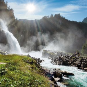 an den Krimmler Wasserfällen