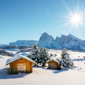Winteridylle Seiser Alm