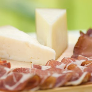 Schinken und Käse